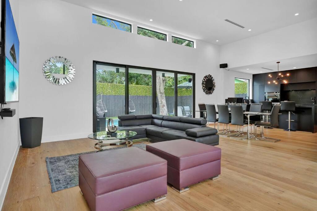 Design House -Heated Pool -Big Yard -Gated Parking Villa Miami Exterior foto